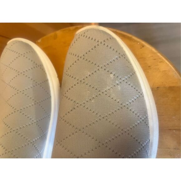 AK Anne Klein Tina iflex gray fabric diamond print slip on loafer flats 10M - Picture 7 of 7